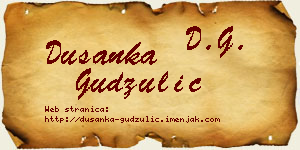 Dušanka Gudžulić vizit kartica